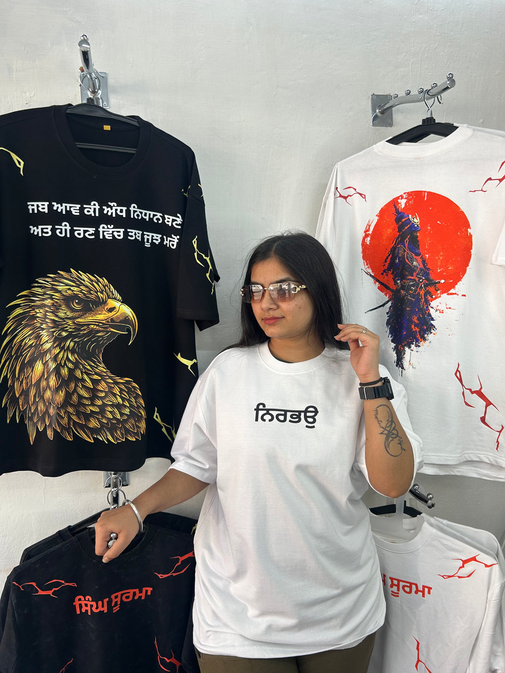 ਨਿਰਭਉ dropshoulder tee 🦁 (unisex)