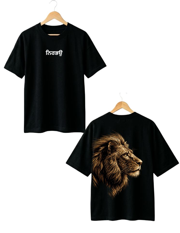 ਨਿਰਭਉ dropshoulder tee 🦁 (unisex)